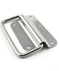 Set Of 2 4 Inch Thickened Foldable Pull Ring Handles 304 Stainless Steel Satin Finish For Boat Hatch Latch Cabinet And Lifting Ring
