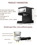 Compact Semi Automatic Coffee Maker With Milk Frother For Espresso Cappuccino Latte Macchiato And More, One Touch 15 Barista Quality Drinks At Home, Sleek Pod Style Machine For Quick Brew And Bold Flavor