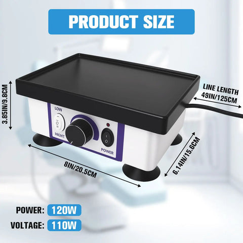 Two Level Intensity Lab Vibrator For Gypsum Mixing 8 By 6 Inch Square Quartet Vibrator Plaster Oscillator JT 51B 110V 120W