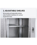 Rugged 304 Stainless Steel Outdoor Electrical Enclosure Waterproof Junction Box With Ventilated Side Panels All Weather IP Rated Corrosion Resistant Housing For Indoor And Outdoor Electrical Installations, adjustable shelf inside
