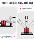 Handy Mini Vise Table Top Clamp For DIY Projects, Portable Jewelry Bench Vise in Aluminum Alloy, 360 Degree Rotating with 90 Degree Tilt
