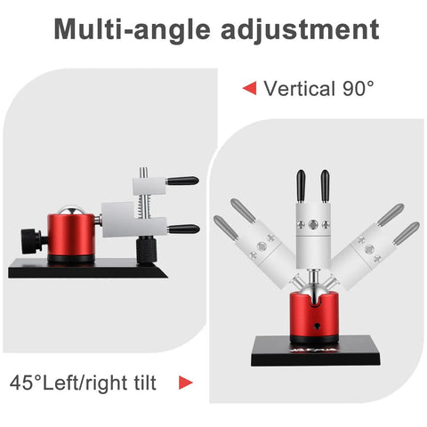 Handy Mini Vise Table Top Clamp For DIY Projects, Portable Jewelry Bench Vise in Aluminum Alloy, 360 Degree Rotating with 90 Degree Tilt