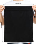 Person holding black Two Pack Large Travel Laundry Bags Waterproof Wet Dry Bag For Suitcase Beach Gym Swimsuit Clothes College Dorm