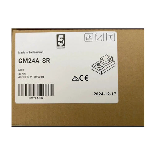High Speed Damper Actuator Gm24a Sr Electric Actuator packaging details with specifications for HVAC zones control.