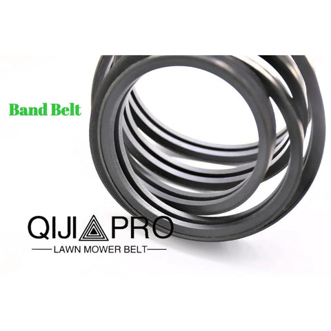 Close-up of Chipper Replacement Belt 3 3/8 Inch Wide By 79 Inch with 5 Bands Fits Vermeer BC1000XL 153263001, showing banded design.