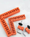 Killer Adjustable Seven Piece Right Angle Clamp Set Lightweight ABS Plastic Corner Clamping Kit For Smooth Woodworking.