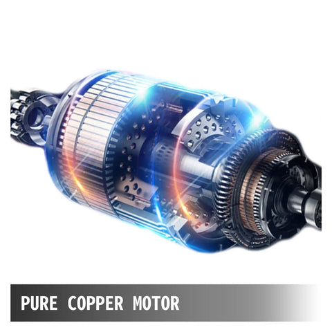 Heavy Duty 16Mm Electric Hydraulic Rebar Bender Machine With Crimping Tool showing a close-up of the pure copper motor.