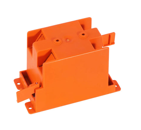 Three Pack Single Gang Electrical Outlet Box 14 Cubic Inch Old Work Box UL Listed Thermoplastic Construction With Built In Cable Clamps