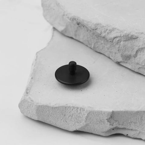 Indicator Contact Point With One Eighth Inch Shaft And One Half Inch Round Tip For Dial And Digital Indicators in black steel