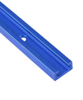 Four 48 Inch Aluminum T Tracks With Screws For Woodworking, Double Cut Profile Pro Grade Universal T Track Set, Anodized Blue