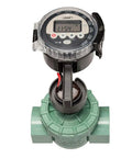 Battery Powered Outdoor Sprinkler Timer For Yard With Four Valve Control, 1 Inch FPT Jar Top Valve, digital display close-up