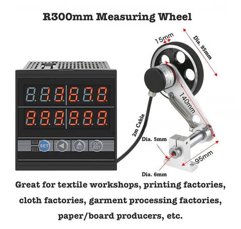 Digital Rolling Measuring Wheel Counter Tracks Feet Inches Meters Yards Up To 999999 Built Tough Design No Sweat Calibration Straight Up Accuracy Great For Fabric Textiles And Wiring