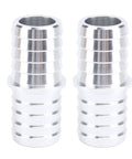 Two aluminum alloy Three Quarters Inch Hose Barb Splice Coupler Radiator Intercooler Repair Fitting Vacuum Line Adapter