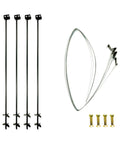 Heavy Duty Tie Down Kit For Manufactured Homes In Deep Frost Class 2 Soil With 60 Inch Long Three Quarter Inch Double Head Anchoring Kit Straps And Bolts Four Pack