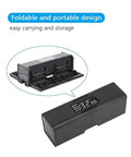 Foldable 4 In 1 Drone Battery Charging Hub With LCD Display Portable Charging Station For Air 2S And Air 2 shown folded and open