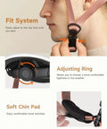 Close-up of Urban Street Ready Adult Bike Helmet with adjustable dial fit system, chin strap, and soft chin pad.
