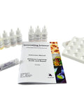 Acids And Bases Lab Kit For Remote Learning Hands On Test Dilute Acids And Bases With Litmus Paper For Distance Education Includes Worksheets For Two Students shown with litmus paper, instruction manual, and bottles.