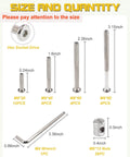 Heavy Duty Crib Screw Hardware Replacement Kit 28 Piece Set With M6 20 40 60 80 mm Hex Drive Socket Cap Screws And Barrel Nuts