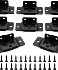 8 Pack Stainless Steel L Shaped Corner Brackets With Screws For Quick Fitting Anti Loosen Right Angle Support For Cabinets Drawers