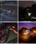 Compact AAA Powered EDC Flashlight for camping and hiking with tail switch 180 lumens beam in pocket and car repair scenarios