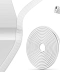 5m white roll of Car Door Edge Guard For Dacia Duster II SUV U Shape Protective Trim reducing scratches from daily parking