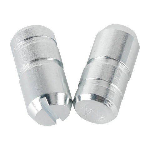 Close-up of 4-Piece Bellhousing Dowel Pin Set 0.625 OD 0.014 Offset 1.328 Inch Length Direct Replacement for Automotive Transmissions 37936.