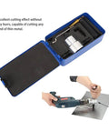 Six Piece Double Head Metal Sheet Nibbler Cutter Kit With Drill Attachment For Straight And Curve Cutting 360 Degree Adjustable Heads