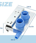 Washer Water Inlet Valve 285805 Replacement For Whirlpool Kenmore Maytag Frigidaire Electrolux with dimensions shown