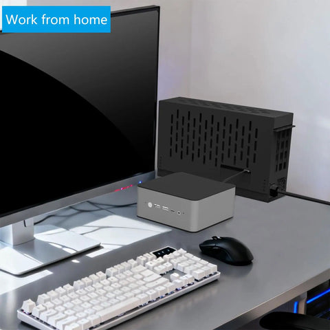 External GPU Docking Station For Laptop Gaming And Handheld Consoles With PCIe Graphic Accelerator Aluminum Cooling Enclosure on desk