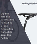 Lightweight Aluminum Bike Seatpost For MTB Road And Gravel Bikes No Brainer Upgrade Fits 25.4Mm To 31.6Mm shown with bike list