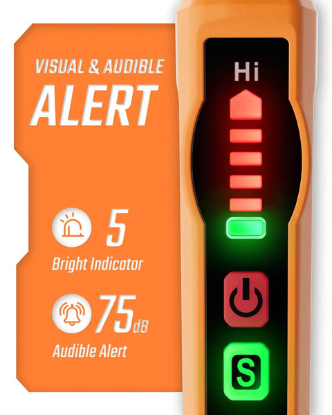 Portable Combustible Gas Leak Detector With Audible Alarm And Bright Visual LED showing alert indicators