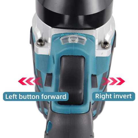 Heavy Duty Cordless Electric Rivet Nut Gun With Automatic Fastening For M3 Through M12 Nuts Built Tough detailed view of control buttons.