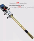 Job Ready Shop Tough Pneumatic Grease Pump Kit For Five Gallon Drums With 13 Foot Explosion Proof Hose And Sixty To One Pressure Ratio, features increase piston.