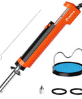 Orange and black Electric Desoldering Pump Solder Sucker For Through Hole PCBs Portable Desoldering Gun With 110V Vacuum Button