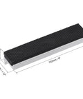 Aluminum Jaw With Rubber Pad For Woodworking And Workbench Vise Protection, 6-inch embedded with diamond pattern anti-slip.