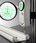 Testing equipment measuring Heavy Duty Conjoined Double Track Curtain Rail System Ceiling Mount White 9.5ft With Silent Ball Bearing Runners.