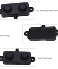 Ultrasonic Distance Sensor With UART Output For Parking Space Detection IP67 Waterproof Low Power 3.3V To 5V 3 To 450cm Range For Smart Home Vibes And Vehicle Proximity Alerts, showing front and side views with dual sensors.