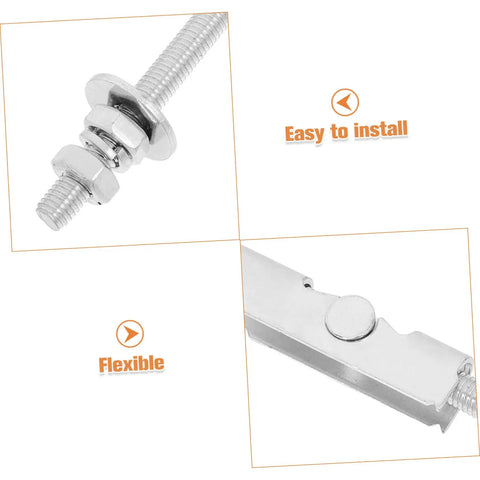 12 Pack Beefy Heavy Duty Metal Toggle Bolts With Wing Nuts M8x72-100 illustrating installation and flexibility features