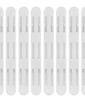 8 Pack Adhesive Drawer Slides for Cabinets and Closets Plastic Telescopic Rails With Tool Free Installation ABS Material