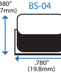 Hella Solid Self Adhesive Bumper Feet Clear Polyurethane Pad For Smooth Furniture Glide And Scratch Resistant Floor Shield Heavy Duty Shock Absorbing Glides In 25 Pack, dimensions shown.
