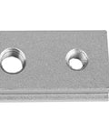 Close-up of Two Pack 100mm Aluminum T Slot Miter Track Jigs For Power Tools, Universal 30 45 Degree Sliding Block With M6 And M8 Holes.