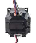 Front view of 2.2Nm Integrated Closed Loop Stepper Servo Motor With Encoder 24 To 50 VDC 1000 CPR, showing wiring connections for precise CNC motion