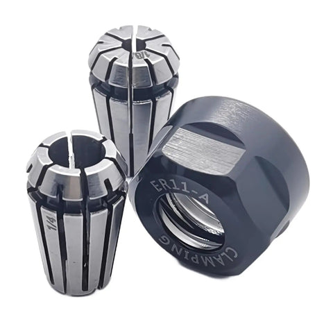 ER11 Collet Nut Set For CNC Lathe And Milling Machines, High Precision One Eighth Inch And One Quarter Inch Collets, Made From 65Mn Spring Steel