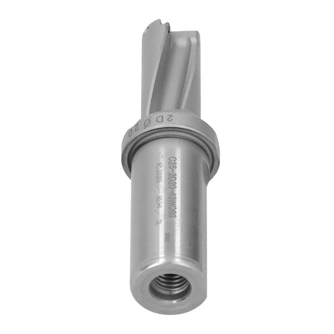 Pro Grade Chamfering Drill Tool For CNC Machines With Carbide Tip And U Shank Drilling Bar, close-up view of industrial chamfer cutter