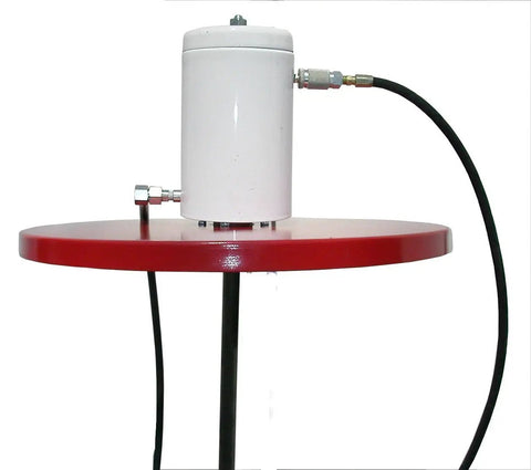 Pump Assembly With Drum Cover For 400 Lb 55 Gallon Drums, 50 To 1 Double Acting High Pressure Unit Delivers 80 Cu In Per Min At 100 PSI