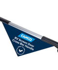 RV Screen Door Cross Bar For Campers And Travel Trailers, Shields Your Screen Door From Smacks And Damage, Makes Exiting A Breeze, Adjustable From 21 5/8 To 28 5/8 Inches, Durable Travel Trailer Accessory, aluminum handle