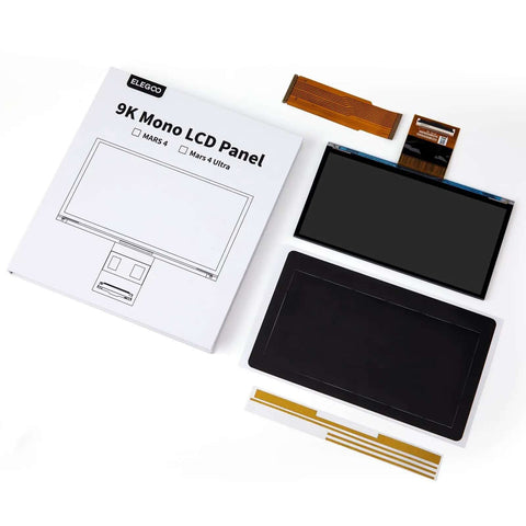 7 Inch 9K Monochrome LCD Screen Drop In Upgrade For Mars 4 Resin 3D Printer With 8520x4320 Resolution And 18um XY Precision displayed