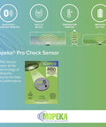 Wireless Propane Tank Gauge With Magnetic Sensor And Smart App Connectivity packaging, showcasing Bluetooth and temperature features