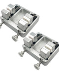 Heavy Duty 2 Pcs Soldering Wire Fixture With Aluminum Body And Ceramic Jaws To Clamp Circuit Boards Securely for precise alignment.