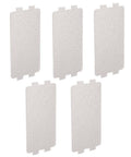 Microwave Waveguide Cover Mica Sheets 5 Piece Replacement Kit, shown in a front view with five rectangular mica sheets for DIY repair.